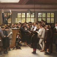 the-choir-lesson-auguste-joseph-trupheme-oil-painting