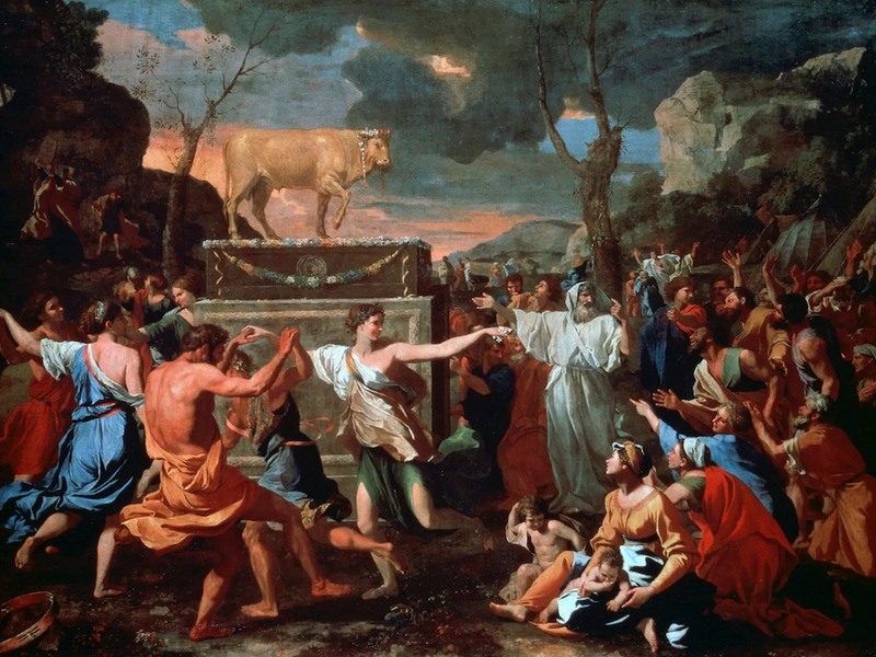 adoration-of-the-golden-calf-canvas-nicolas-1634-copy